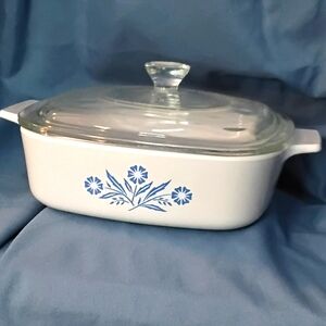 Corningware "Blue Floral" 1 Quart Casserole Dish w/Lid